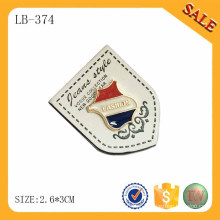 LB374 Correções de couro personalizadas de vestuário de cor branca
